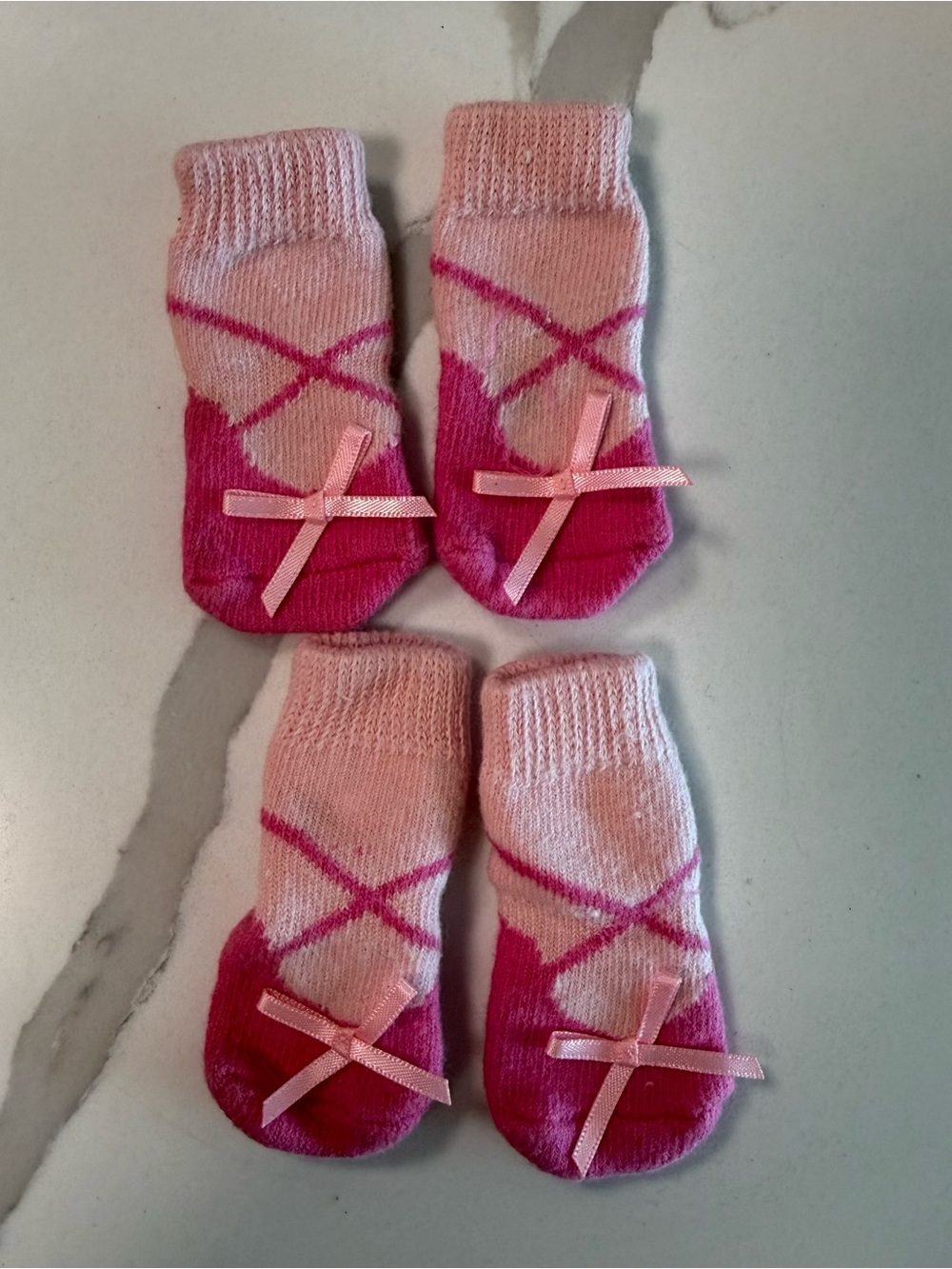 Pet Dog Slip On Princess Ballerina Socks Set Of 4 Pet Apparel Small EUC
